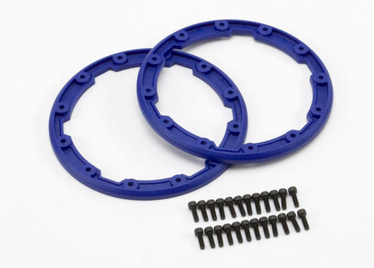 Traxxas 5666 Sidewall Protector Beadlock Style Blue