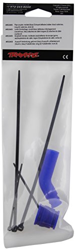 Traxxas 5245 Pipe Coupler Blue, Exhaust Deflector, Cable Ties Long