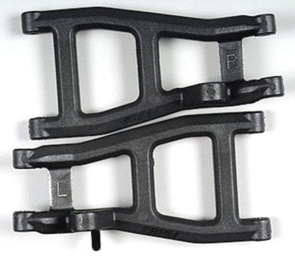 RPM 80532 Rear A-Arms for Nitro Rustler/Stampede Black