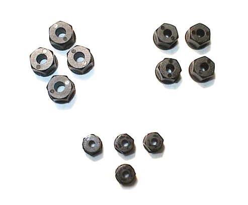 RPM 70802 Black Nylon Nuts 4-40 or 3mm - 8 Pcs.