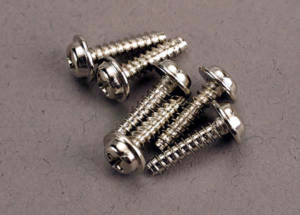 Traxxas 3286 Self-Tapping Washerhead Screws 3x12mm (6-Pack)