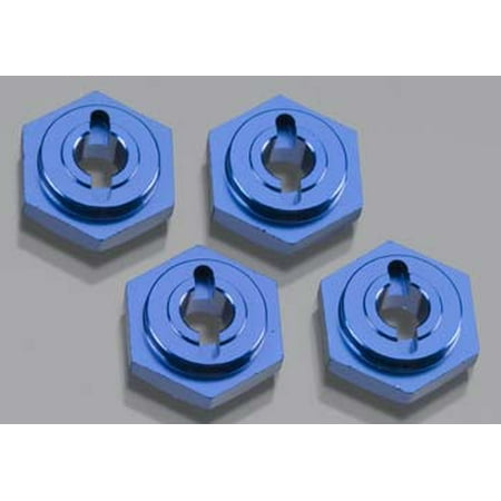 Traxxas 7154X Blue Anodized Aluminum Wheel Hubs Hex (4)