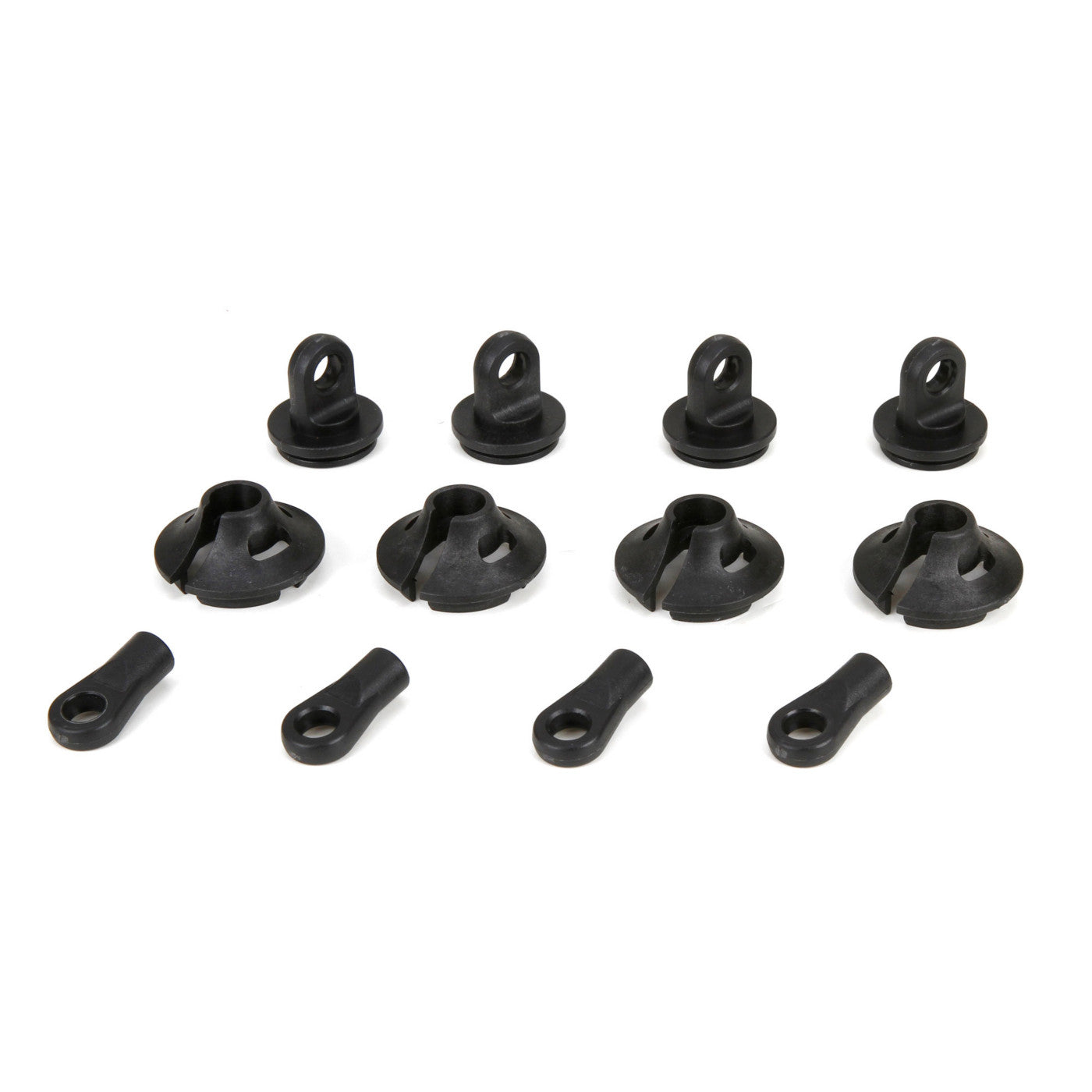 Losi LOS253006 Shock Ends, Spring Cups, Clips for DB XL