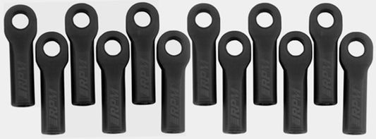 RPM 80512 Long Rod Ends 12 Black 4x4 TRA 1/10Rally