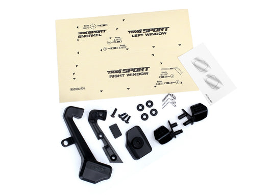 Traxxas 8119 Side Mirrors Left & Right with Snorkel and Hardware
