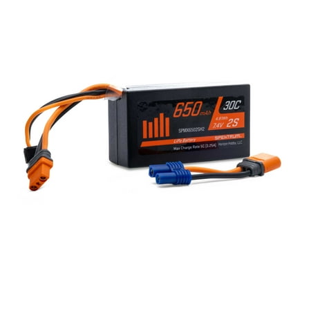 Spektrum SPMX6502SH2 650mAh 2S 7.4V 30C LiPo IC2 Car Batteries