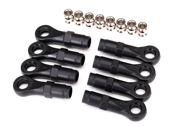 Traxxas 8149 Extended Rod Ends with Hollow Balls Black
