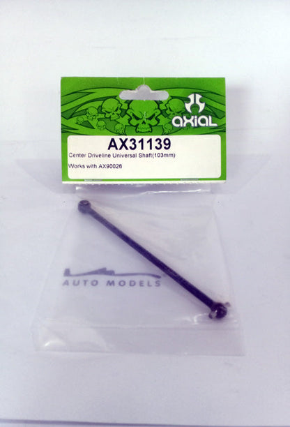 Axial Center Driveline Universal Shaft 103mm Yeti