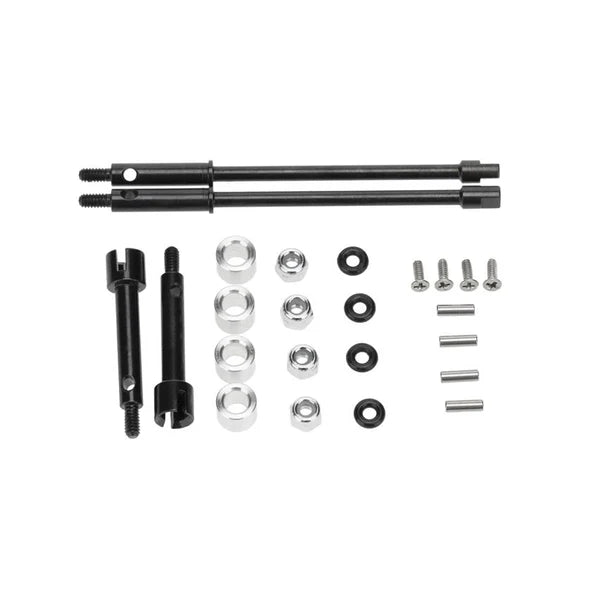 DTSCX24-27 Hobby Details Axial SCX24 +4mm Steel Drive Stub Axles
