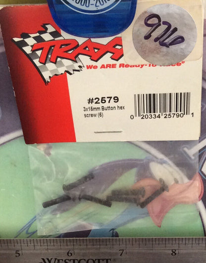 Tra2597 Hex Drive 4x22mm Button-Head Machine Screws