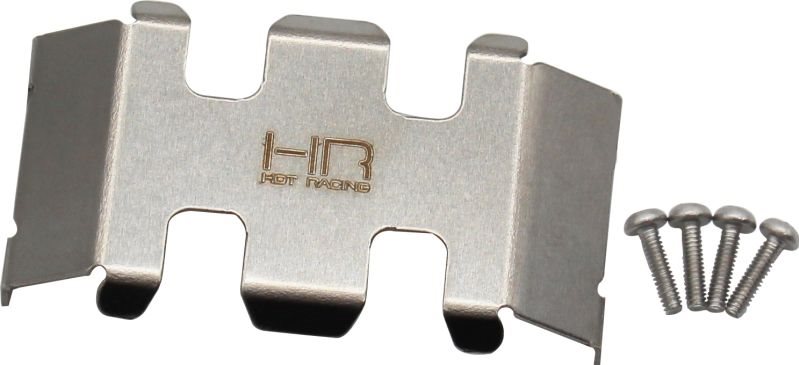 Hot Racing SCX24 Stainless Steel Center Belly Skid Plate