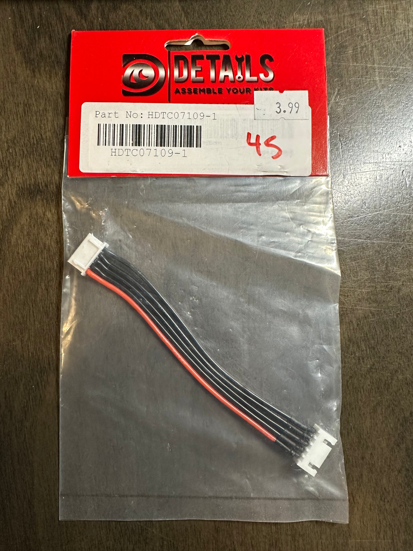 HDTC07109 Hobby Details JST 4-Pin Connector Cables