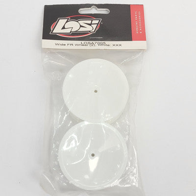 Losi LOSA7005 Wide Front Wheel White XXX Pack of 2