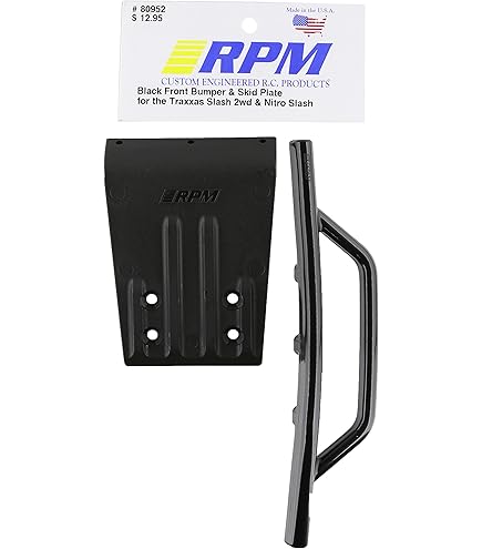 RPM 80022 Front Bumper/Skid Plate Black 4x4 SLH