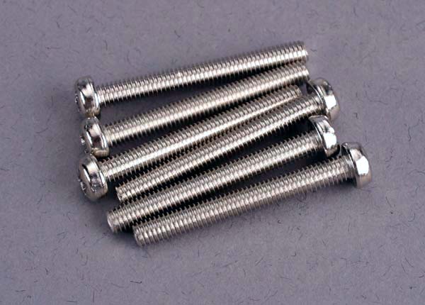 Roundhead Screw 3x25mm, Pack of 6