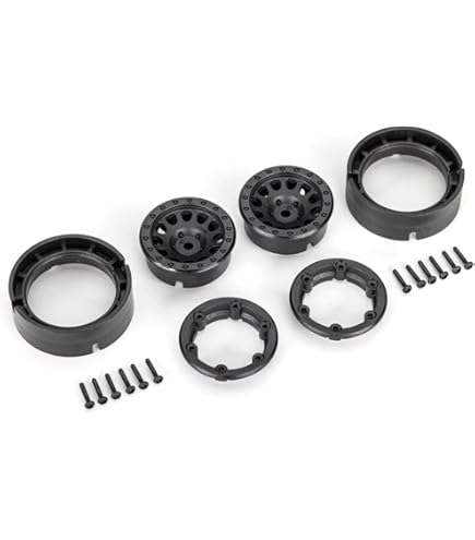 TRA9768 TRX4M Wheels  1.0  (black) (2)
