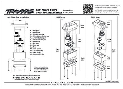 Tra2061 Micro Servo Revo Case