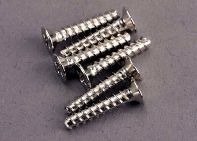 Traxxas 2649 Screws 3x15mm Countersunk Self-Tapping, Pack of 6