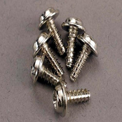Tra3290 Self-Tapping Screws 3x8mm Washerhead, Pack of 6