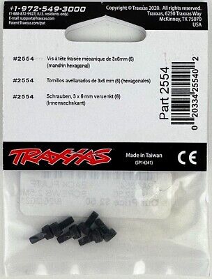 Tra2554Cap Head Screws 3X6mm, Pack of 6