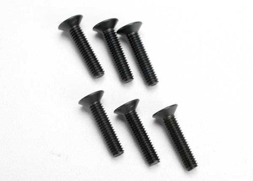 Tra2547 Countersunk Screws 4X18mm Hex, Pack of 6