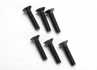 Tra2547 Countersunk Screws 4X18mm Hex, Pack of 6