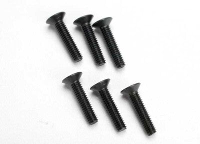 Tra2547 Countersunk Screws 4X18mm Hex, Pack of 6