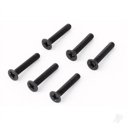 Traxxas 2590 Flat Head Phillips Screw 3x20mm, Pack of 6