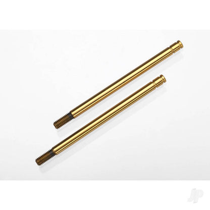 Tra2765tHardened Steel Tin-Coated X-Long Shock Shafts 2765T Pair