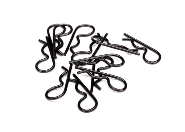 Traxxas 3934A Heavy Duty Body Clips, pack of 12 black clips