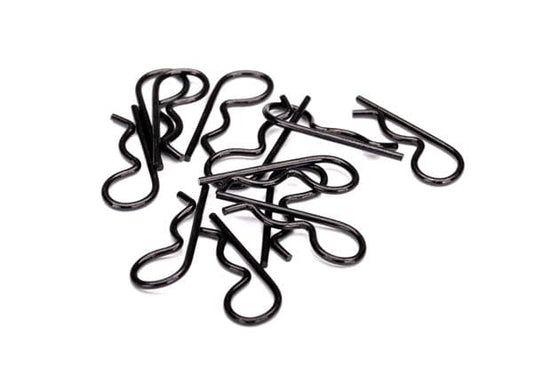 Traxxas 3934A Heavy Duty Body Clips, pack of 12 black clips