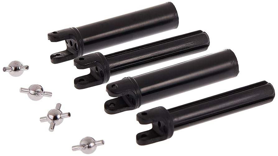 Traxxas 4951X Long Heavy-Duty Half Shafts with Metal U-Joints Pair