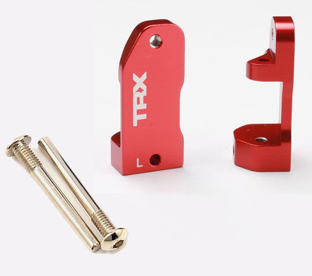 Tra3632x Red-Anodized Aluminum Caster Blocks 30 Degree L&R