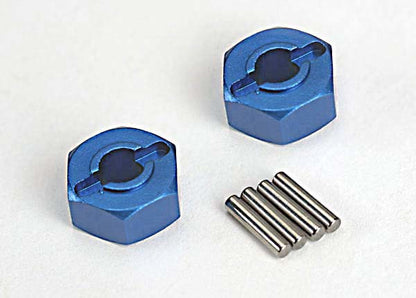 Tra1654x Wheel Hubs Aluminum with Pins - Blue