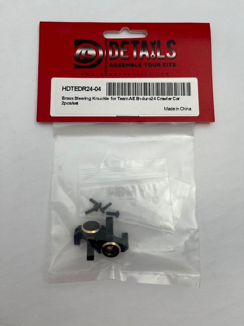 DTEDR24004 Hobby Details Brass Steering Knuckle Set Team AE Enduro 24 Crawler