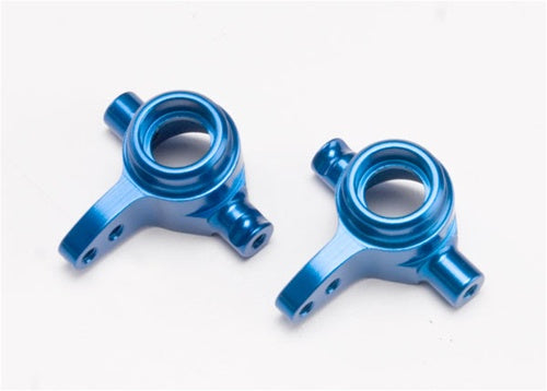 Traxxas 6837X Aluminum Steering Blocks Blue-Anodized
