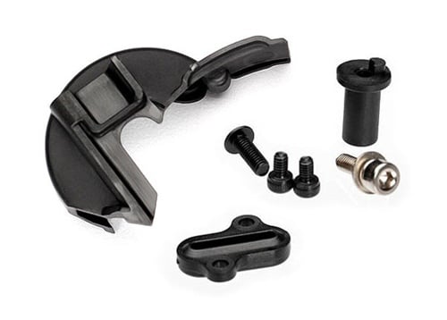 Traxxas 7077R Gear Cover and Motor Mount Hinge Post with Hardware